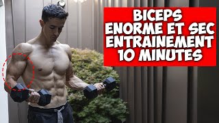 BICEPS ENORME ENTRAINEMENT MAISON 10 MINUTES [upl. by Artened]