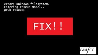 Error Unknown Filesystem Entering rescue mode Fix [upl. by Yhtuv307]