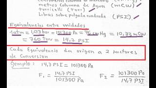 Presion Unidades Equivalencias y Factores de Conversion [upl. by Eittah640]