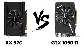 GTX 1050 TI vs RX 570  RX 570 vs GTX 1050 TI  Comparison in most popular Games  HTech [upl. by Damour]