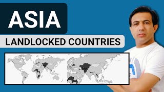 Landlocked Countries In Asia  Map And Geography Of Asia  By Muhammad Akram [upl. by Max]