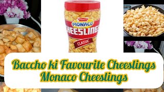 Parle Monaco Cheeslingskidssnacks food snacks cheeselings monaco food diwalispecial [upl. by Tessie190]