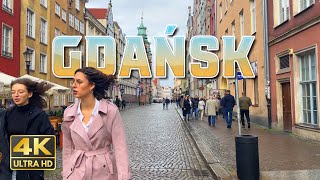 Gdansk Poland 4K Walking Tour  Charming Coastal City With An Interesting Past [upl. by Kowal]