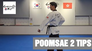 Taekwondo Poomsae 2 2024 Tips [upl. by Eirroc]