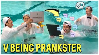 BTS Taehyung Being A Prankster [upl. by Joashus122]