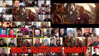 Avengers Infinity War Official Trailer 2 Mega Reactions Mashup [upl. by Eusassilem322]