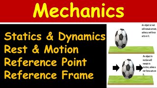 Lesson1 Linear Motion Mechanics  Statics Dynamics Rest Motion Reference Point and Frame [upl. by Alemaj]