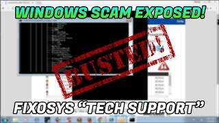 Tech Support Scam  Windows scammer exposed  18447810444  fixosys [upl. by Dibbrun]