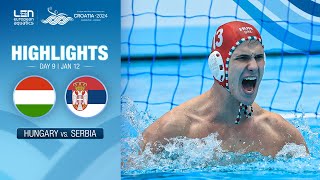 Hungary vs Serbia Highlights  Quarter Finals  European Water Polo Championships 2024 [upl. by O'Reilly]