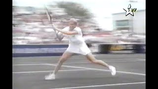 Monica Seles vs Zina Garrison Houston 1992 F [upl. by Dawes531]