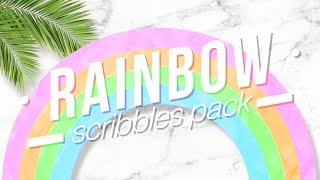 PRO🌈SCRIBBLE  ANIMATED PASTEL RAINBOW SCRIBBLES [upl. by Georgi]