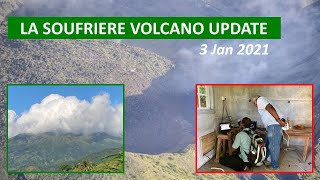 La Soufriere Volcano update  3rd January 2021 [upl. by Ecerehs]