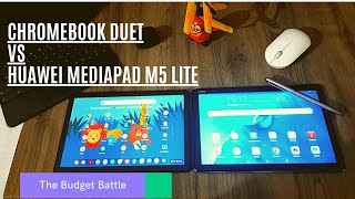 Lenovo Chromebook Duet Vs Huawei Mediapad M5 lite Battle of the budget [upl. by Suzann]