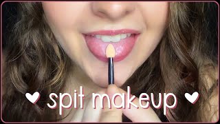 ASMR  Spit Painting  Doing your Makeup ♥ [upl. by Ahseuqram]