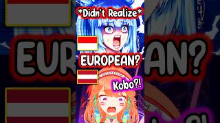 Kobo Didnt Realize Kiara Is European hololive hololiveenglish vtuber [upl. by Leeda]