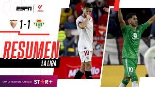 ĀEL GRAN DERBI RESULTĆ“ EN EMPATE TRAS EL GOLAZO DE RAKITIC  Sevilla 11 Real Betis  RESUMEN [upl. by Llednew]