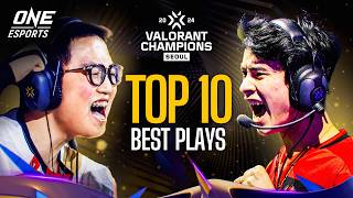 The 10 BEST PLAYS of VCT Champions Seoul SO FAR [upl. by Llertnahs]