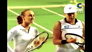 Martina HingisMonica Seles vs Jelena DokicJennifer Capriati Australian Open 2001 R2 [upl. by Stearne]