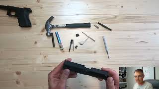 Full disassembly and reassembly of Glock 19 including changing the Channel liner [upl. by Glad]