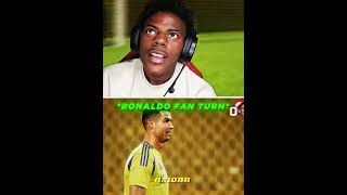 iShowSpeed Reacts To Fan Beating Ronaldo😳😂 [upl. by Aronel]