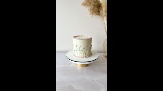 Floral Cake Cream Decoration Without Nozzles Easy and Elegant [upl. by Annaiek]