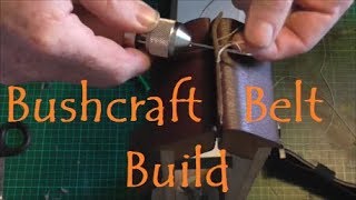 Simple leather Bushcraft Belt kit Build [upl. by Nilo]