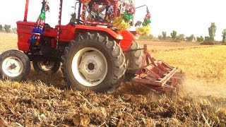 New Holland 65hp New Al ghazi tractor work with cultivator in the villageAgriculture farming video [upl. by Goober]