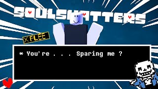 What if you leave during the Sans sparing cutscene  SOULSHATTERS WHAT IF [upl. by Mirna4]