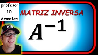 MATRIZ INVERSA 🔥  por determinantes  adjunta y traspuesta  🌟 2 Bachillerato 3x3 [upl. by Mihsah]