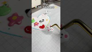 ✨Cute Diy 3D stickers🍭 cute diysticker diy crafts craft cutecrafts papercraft diycrafts ￼ [upl. by Snehpets]