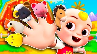 Finger Family Animals Song Farm Version  Educational Nursery Rhymes amp Kids Songs [upl. by Bevvy694]