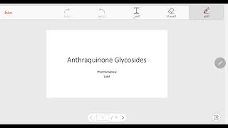 Anthraquinone glycosides [upl. by Iraam]