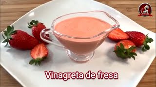 Vinagreta De Fresas 🍓 Aderezo Para Ensalada [upl. by Mad]