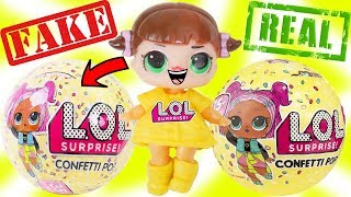 Fake LOL Surprise Dolls vs Real Lil Sisters and NEW Series 3 Pets Opening Wave 2 [upl. by Rammaj]