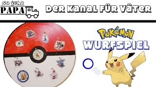 DIY POKÉMON WURFSPIEL  Holzspiel für Kinder selber machen  So geht Papa [upl. by Emyaj]