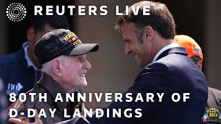 LIVE French President Emmanuel Macron leads ceremony marking the 80th anniversary of DDay [upl. by Au319]