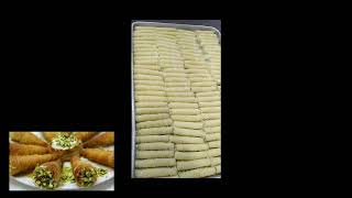 Turkish Kunefe PistashoSpecial Arabic Sweet كنا فة اصابع البستاشو [upl. by Osy]