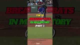 TOP 10 BREAKING BATS IN THE MLB  PART 1 baseball mlb [upl. by Car]