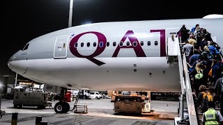 16 HOURS in ECONOMY CLASS  Qatar Airways  Boeing 777200LR  Doha  Auckland [upl. by Ettenirt22]