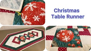 Get Ready for a STUNNING Christmas Table with This Easy Quilted Table Runner Tutorial [upl. by Panchito]