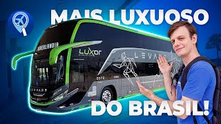 Como é viajar no ônibus mais luxuoso do Brasil Luxor da Levare [upl. by Glialentn]