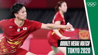 🇭🇰 🆚 🇯🇵 Mixed doubles 🏸 Badminton bronze medal match at Tokyo 2020 [upl. by Hairam]