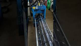 This is a machine specifically designed for forming colored steel ridge tiles rollfomingmachine [upl. by Christabelle]