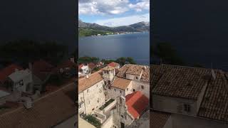 View over Korcula old town [upl. by Hillie]