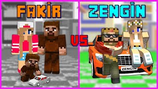 FAKİR AİLE VS ZENGİN AİLE HAYATI 😱  Minecraft [upl. by Nelyaw144]