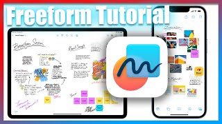 How To Use Freeform App Tutorial For iPad and iPhone [upl. by Nidnarb]