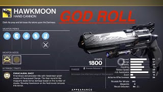 Xur has a GOD ROLL HAWKMOON this week  Destiny2 [upl. by Parthinia]