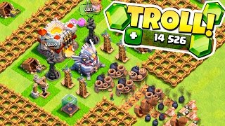 A EVOLUÇÃO DA VILA MAIS TROLL DO MUNDO  Clash of Clans [upl. by Nonez]