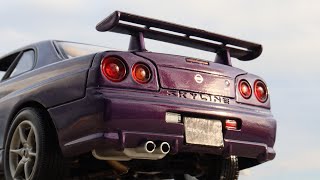 118 Midnight Purple II Motormax Nissan GTR review 1999 R34 VSpec [upl. by Gonsalve]