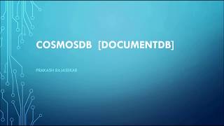 Cosmos DB  DocumentDB  TAMIL [upl. by Ragse543]